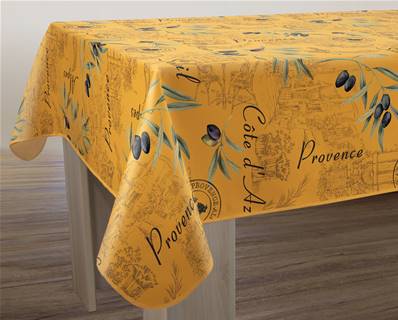 Nappe anti-taches <BR>Provence jaune