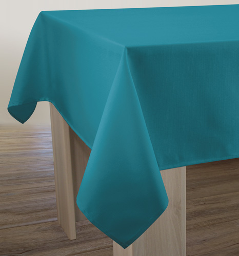 Nappe Unie - Effet lin - Bleu