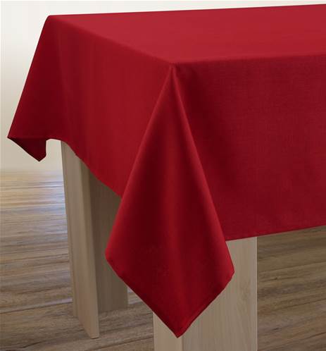 Nappe Unie - Anti-taches - Rouge