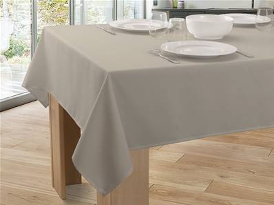 Nappe anti-taches Unie <BR>Ficelle