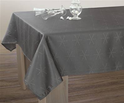Nappe Lurex <BR>Anthracite et Argenté