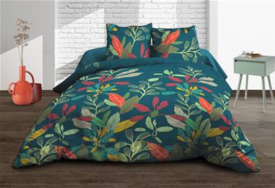 Parure 4 pièces <BR>Pur coton 57 fils <BR>Acapulco